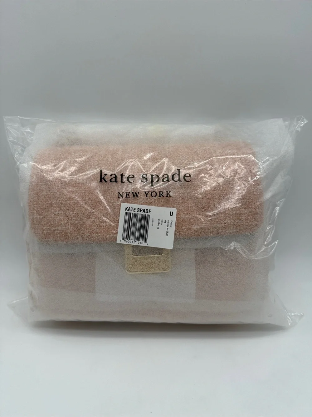 Kate Spade Carey Quilted Tweed Crossbody Bag Orange Jasper